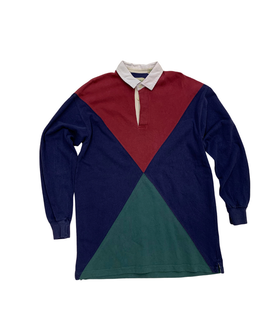 St. John’s Bay Color-Block Rugby 90s – L Tall USA