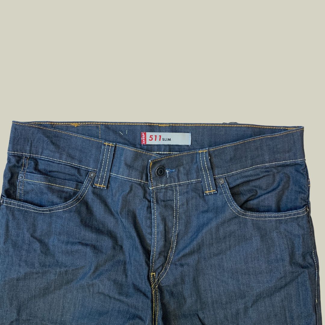 Levi’s 511 Slim Jeans – W36 L34 – Dark Blue Denim