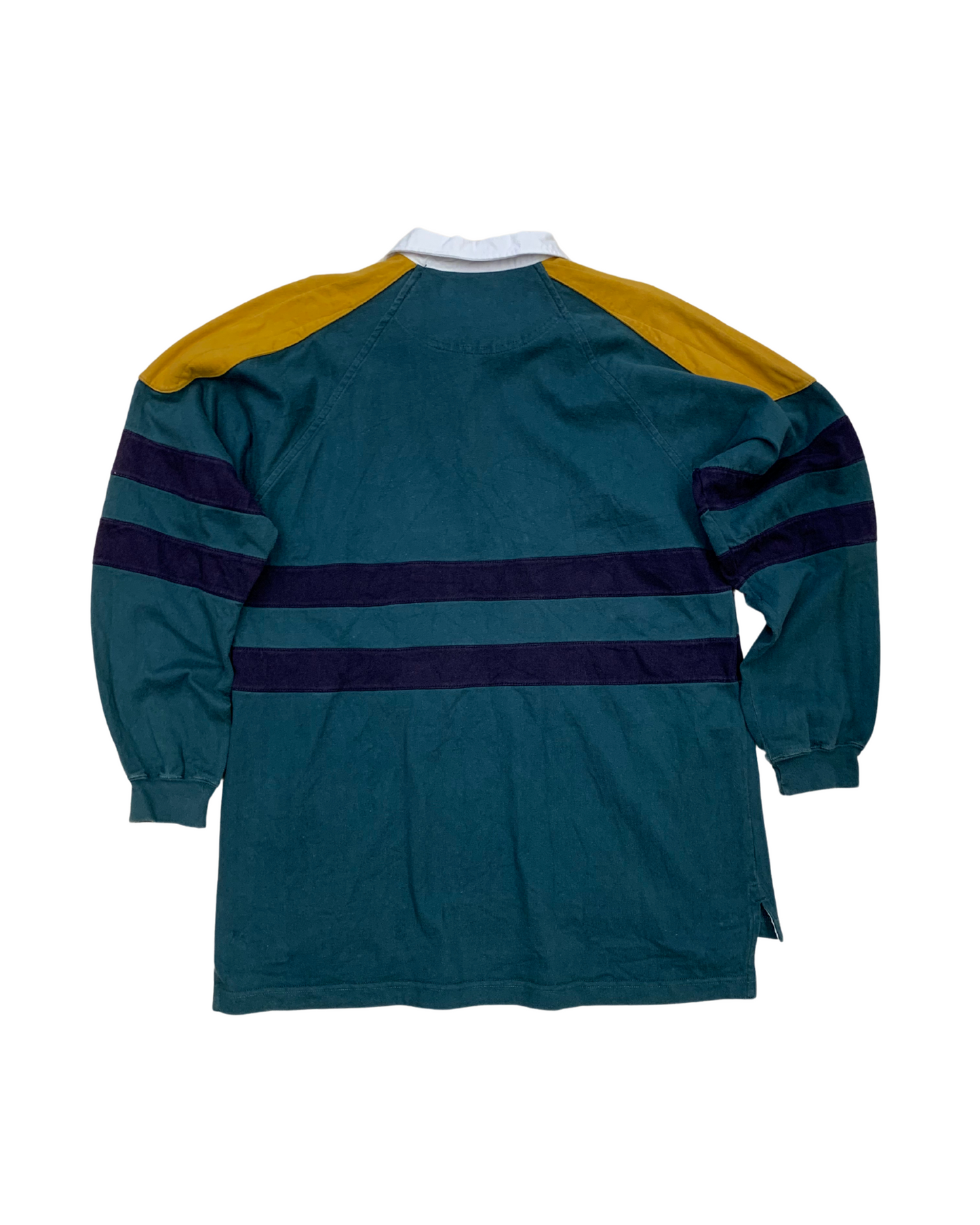 IDT Rugby Shirt 90s Heavy Cotton – Petrol/Navy L