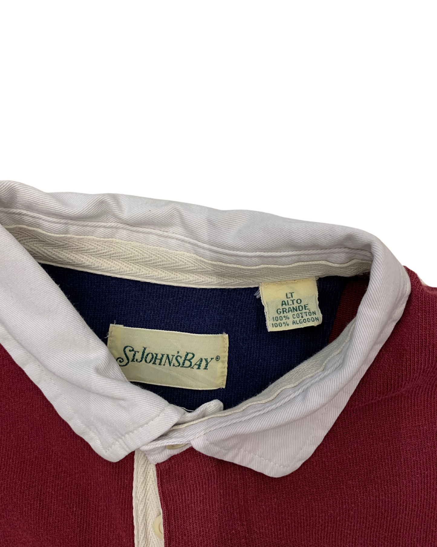 St. John’s Bay Color-Block Rugby 90s – L Tall USA