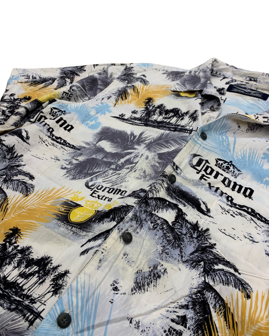 Corona Extra Aloha Shirt – Newport Blue XL