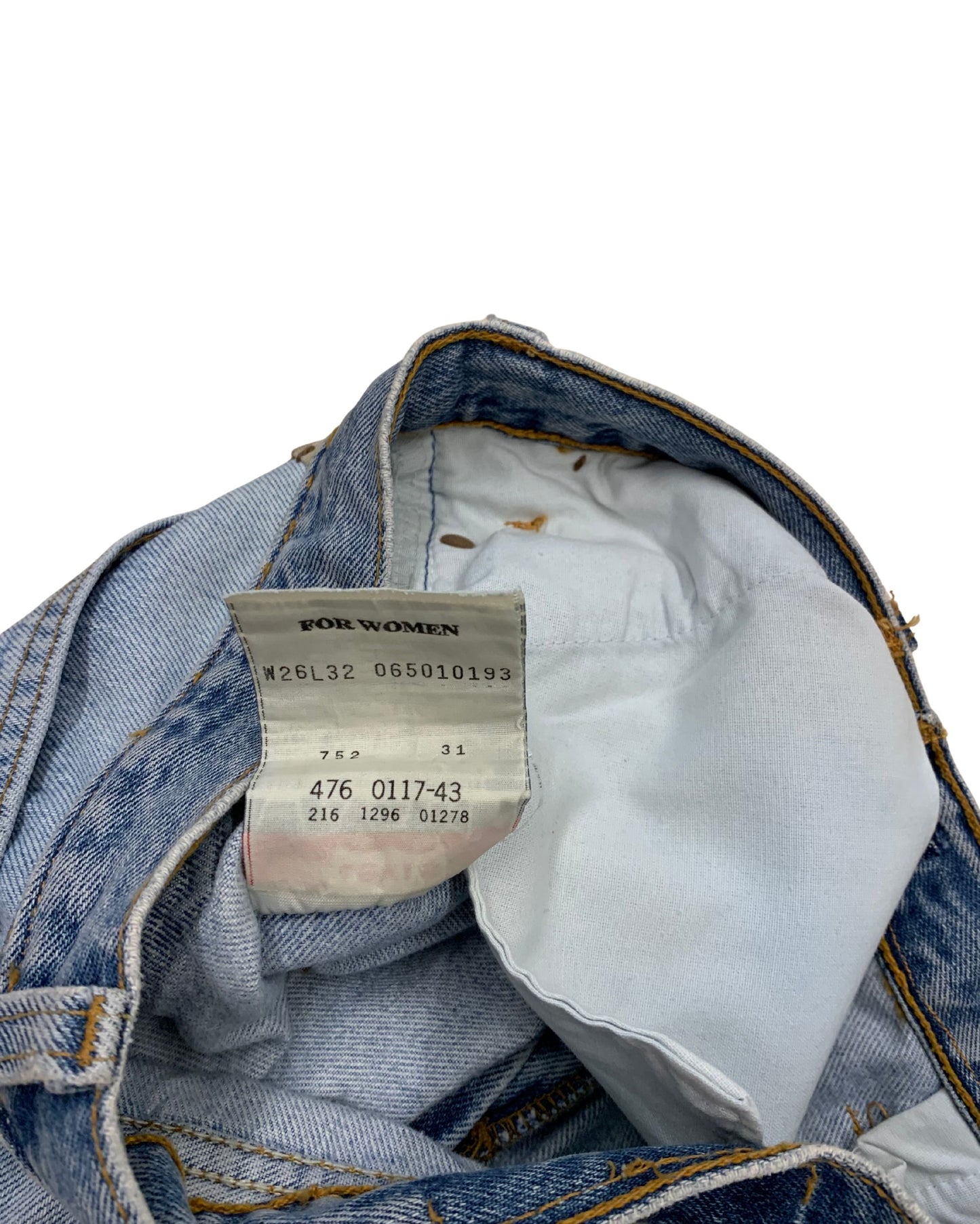 Levi’s 501 Custom Patchwork Jigsaw Camo Panels – W26 L32