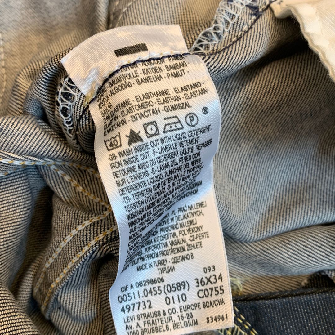 Levi’s 511 Slim Jeans – W36 L34 – Dark Blue Denim