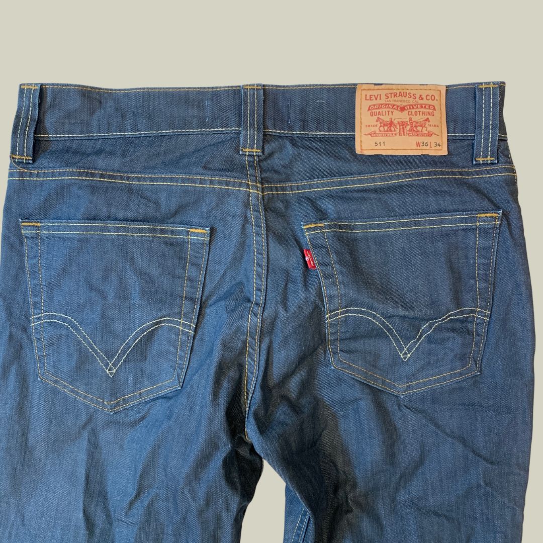 Levi’s 511 Slim Jeans – W36 L34 – Dark Blue Denim