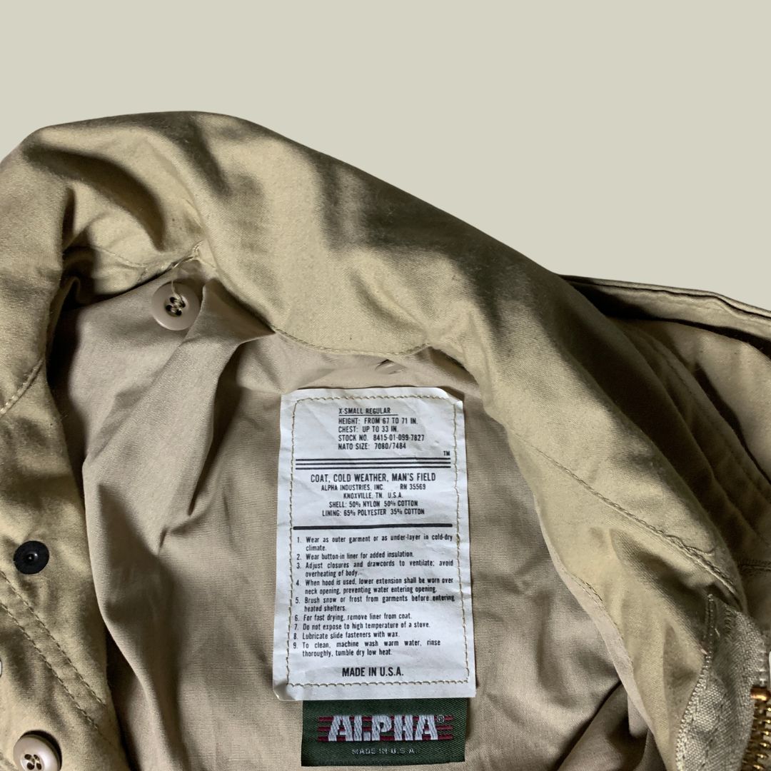 Customized Alpha Industries M-65 Field Jacket – Floral Embroidered (XS Regular)