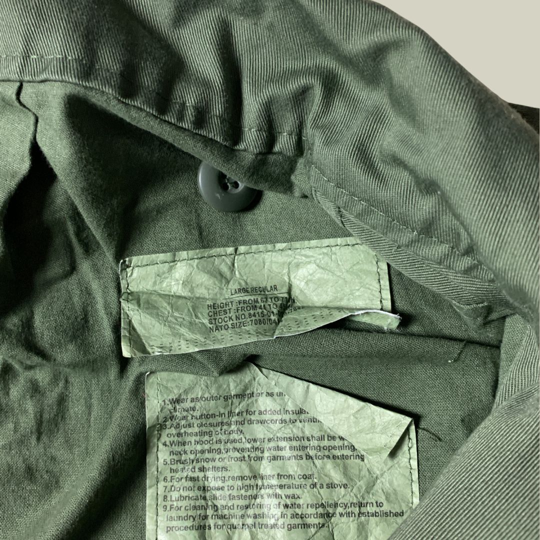 Customized U.S. Army M-65 Field Jacket – “Peace & Love” Embroid