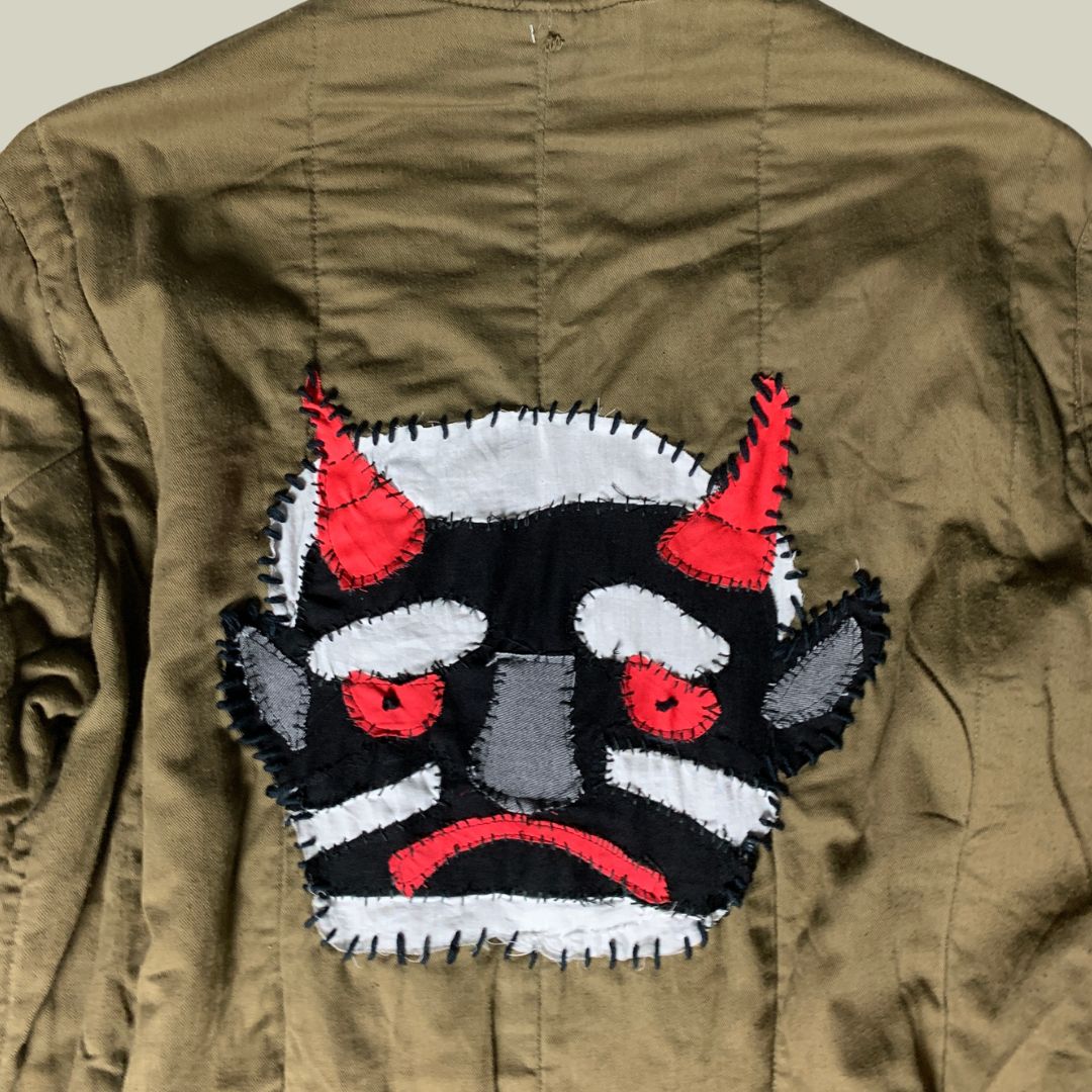 Customized  Parka Liner – “Oni Mask” Back Embroidery (Taglia L)