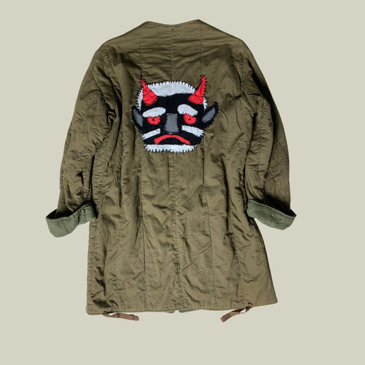 Customized  Parka Liner – “Oni Mask” Back Embroidery (Taglia L)