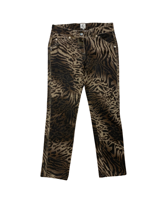 Guess Marciano Animal-Print Bootcut Jeans W30 – Limited Platinum