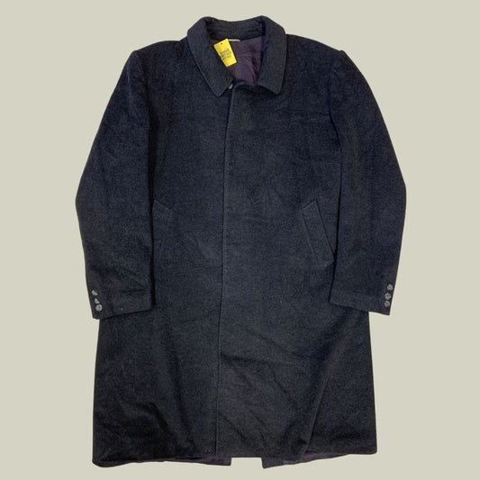 Italian Cashmere & Wool Overcoat – Classic Grey Long Coat