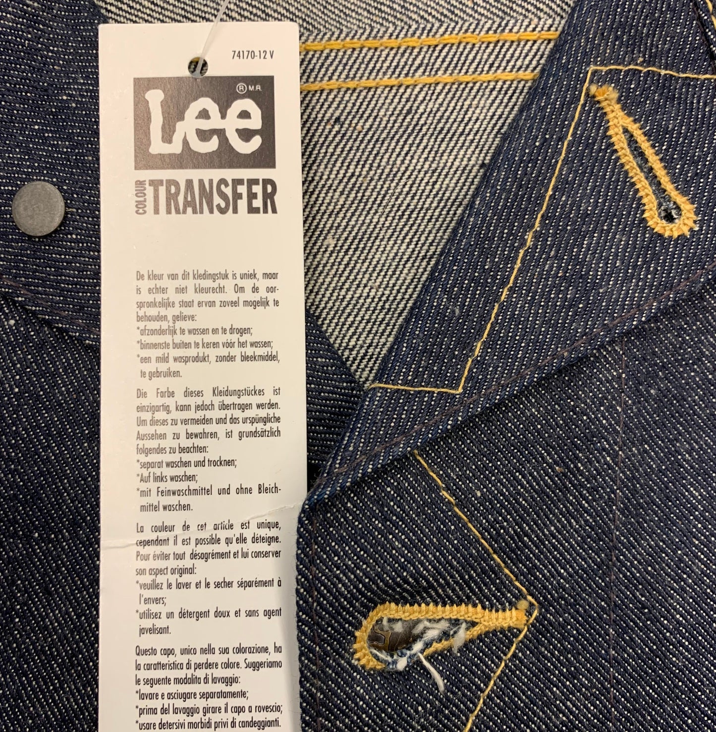 Lee Archives 101J Rider Jacket 1952 Re‑Issue Made in Japan Selvedge 90's