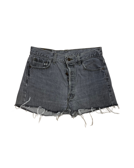 Levi’s 501 Cut-Off Shorts Grey Fade – W30 (Reworked)