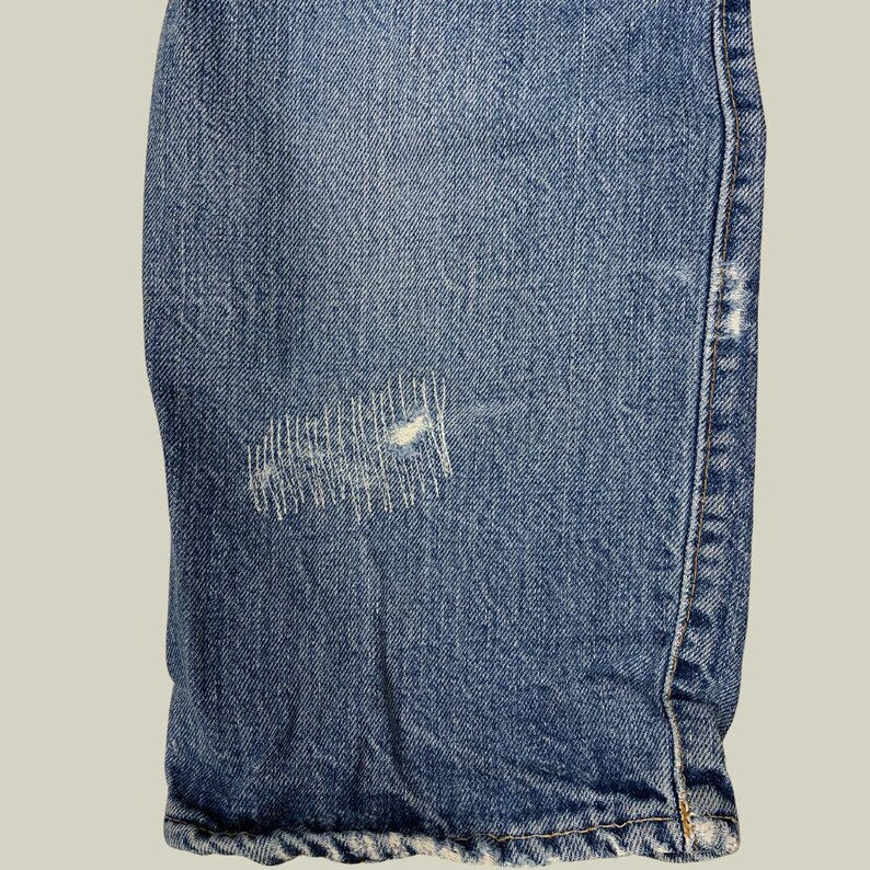 Levi’s 501 Selvedge Jeans Made in USA W30 L31 – Vintage Distressed Redline Denim (ca. 1970s – El Paso Factory Code 6)