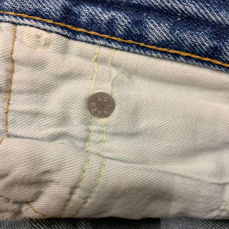 Levi’s 501 Selvedge Jeans Made in USA W30 L31 – Vintage Distressed Redline Denim (ca. 1970s – El Paso Factory Code 6)