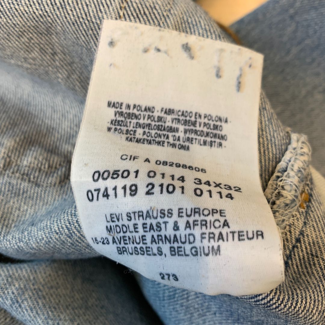 Levi’s 501 – Made in Poland – W34 L32