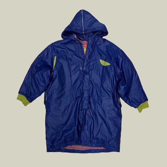 Oilily Oversized Hooded Parka – Blue Retro Coat