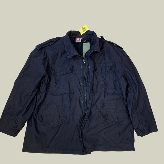 Propper BDU Field Coat Jacket – Navy Ripstop Military Jacket – XL Tactical Combat Coat – Vintage Army Surplus
