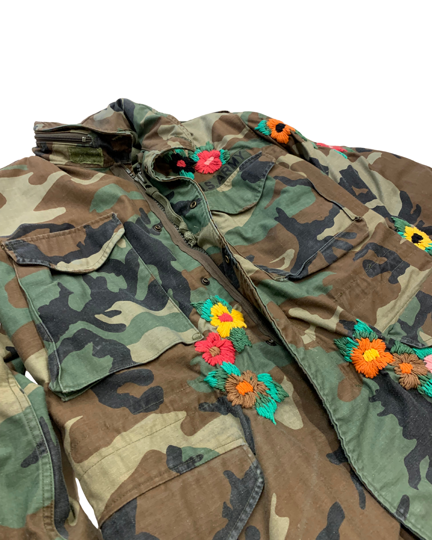 US Army M-65 Floral Camo Jacket S