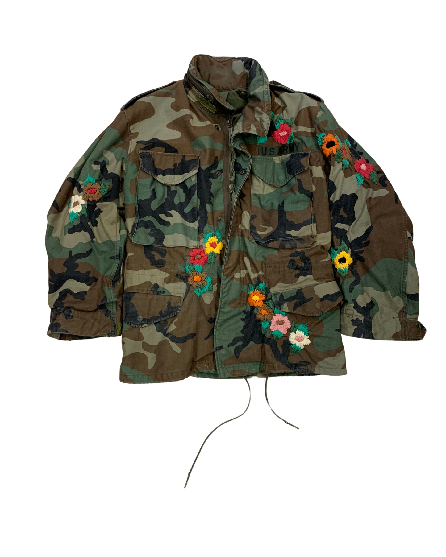 US Army M-65 Floral Camo Jacket S