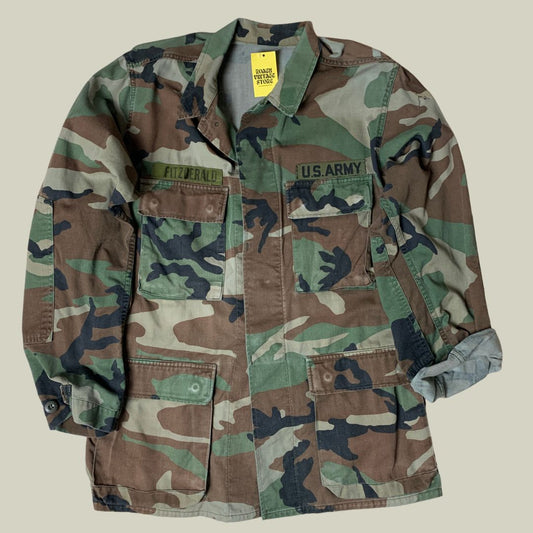 Vintage U.S. Army Woodland Camo BDU Jacket – 1980s/90s  – Military Field Coat