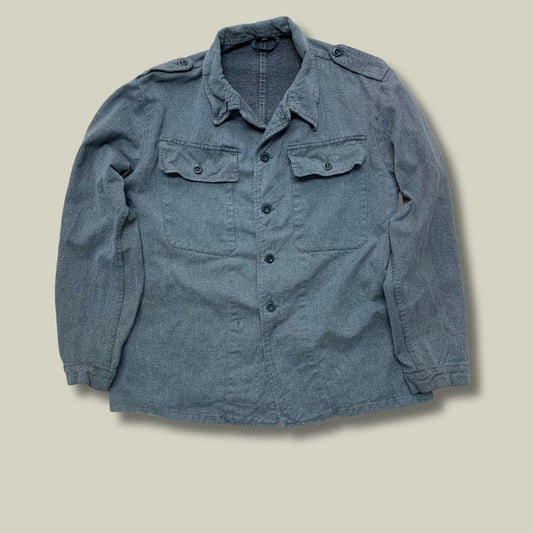 Vtg Swiss Army Field Jacket – Grey Cotton Twill (56)