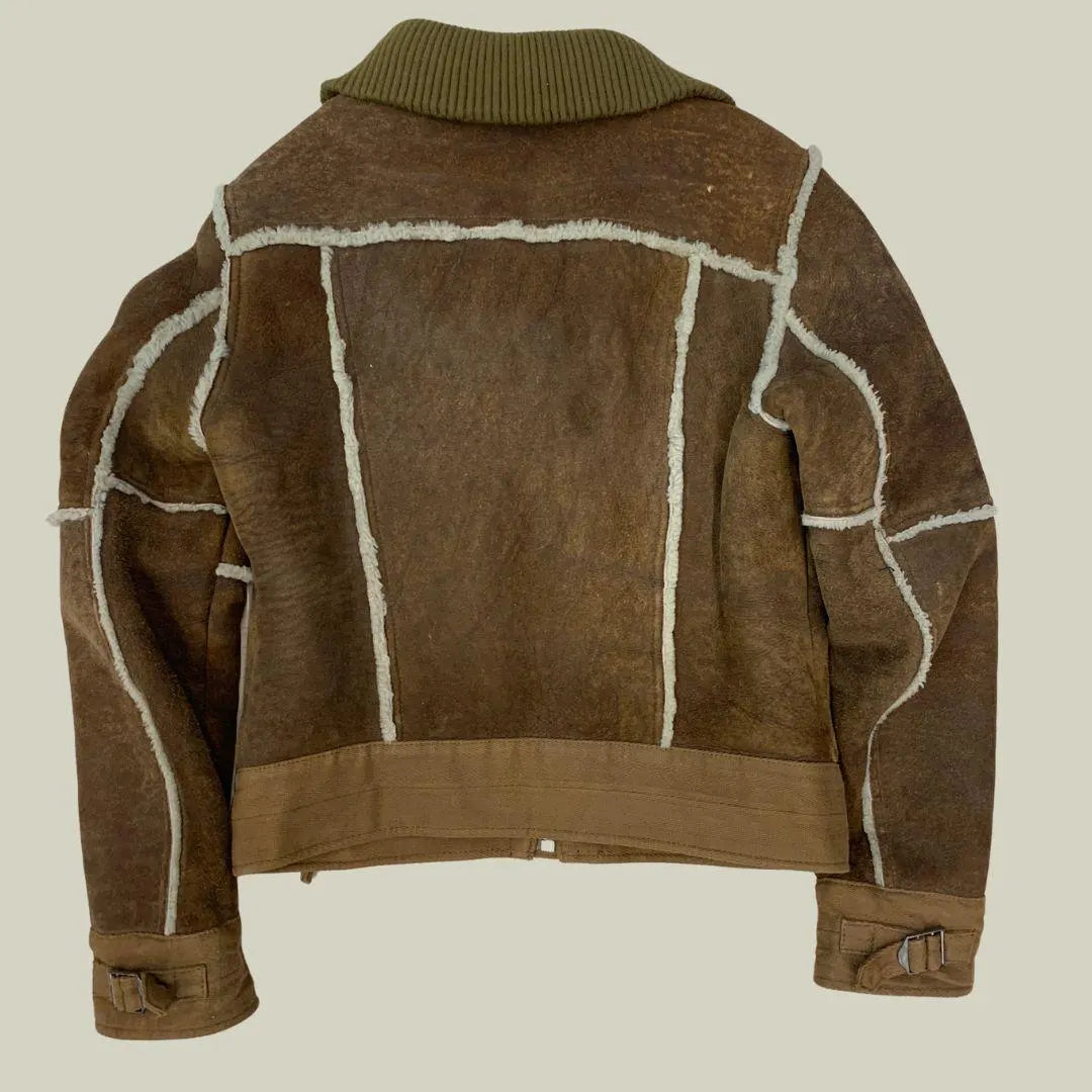 Diesel Vintage Shearling Leather Jacket 100% Pelle – Giacca Aviator Donna/M